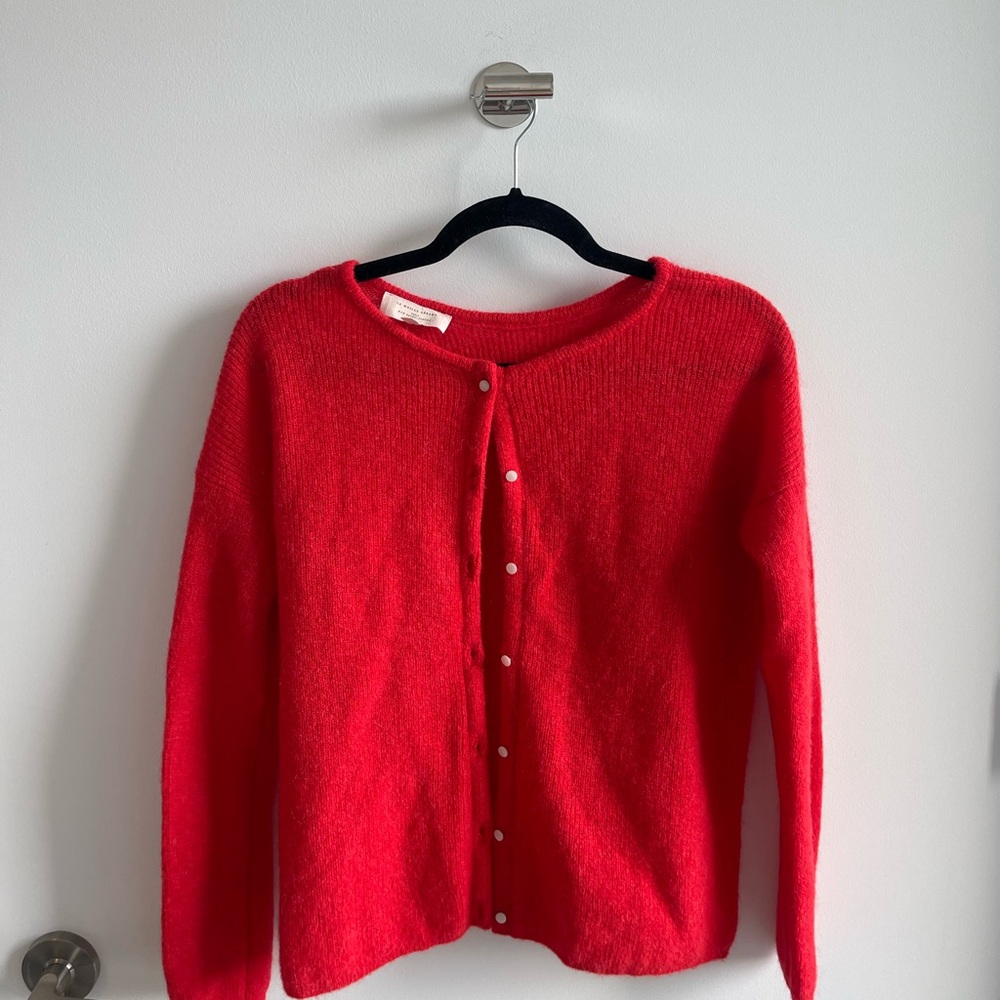 Sézane Gaspard Cardigan Red - Picture 2 of 7